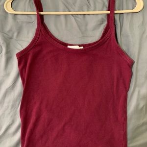 Red burgundy tank top FOREVER 21 M